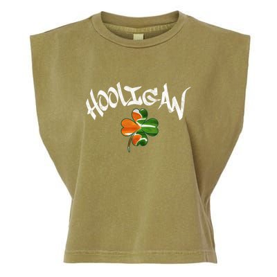 Hooligan Irish Flag St Patricks Day Garment-Dyed Women's Muscle Tee