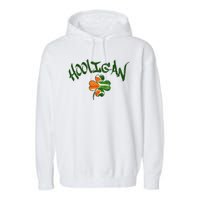 Hooligan Irish Flag St Patricks Day Garment-Dyed Fleece Hoodie