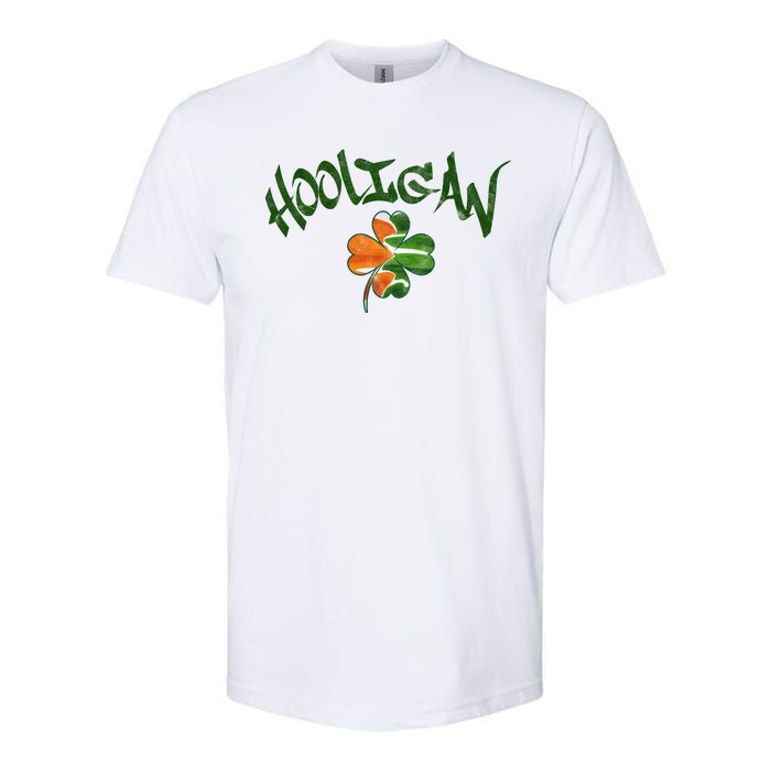 Hooligan Irish Flag St Patricks Day Softstyle CVC T-Shirt