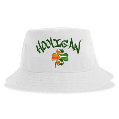 Hooligan Irish Flag St Patricks Day Sustainable Bucket Hat