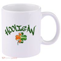 Hooligan Irish Flag St Patricks Day 11oz C Handle Ceramic Mug
