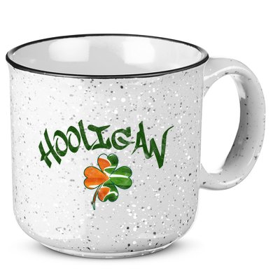 Hooligan Irish Flag St Patricks Day 15oz Campfire Ceramic Mug