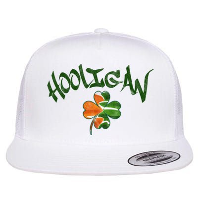 Hooligan Irish Flag St Patricks Day Flat Bill Trucker Hat