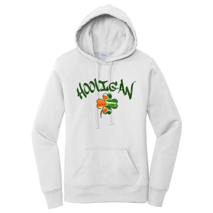Hooligan Irish Flag St Patricks Day Women's Pullover Hoodie