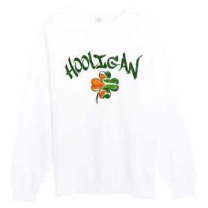 Hooligan Irish Flag St Patricks Day Premium Crewneck Sweatshirt