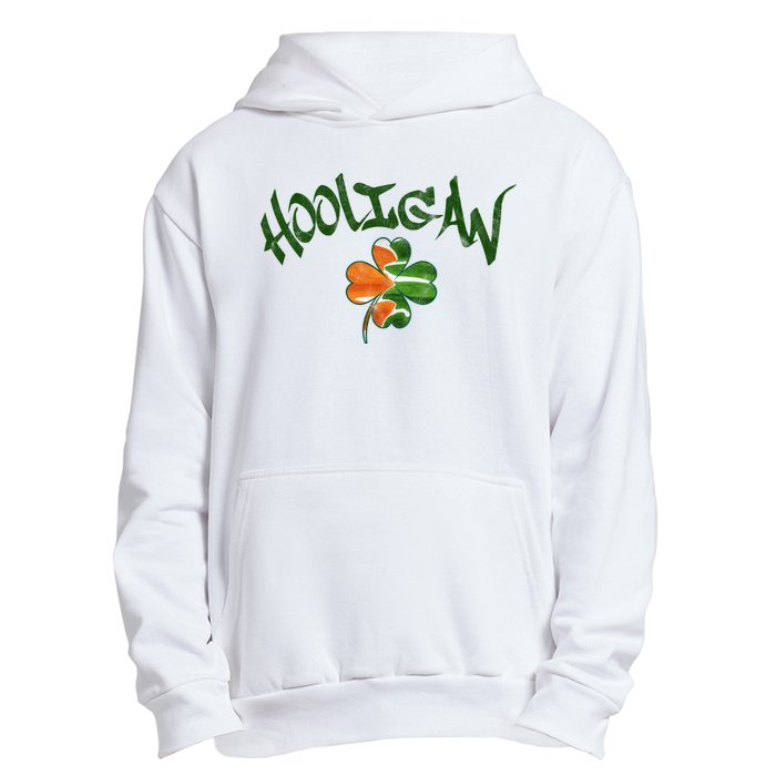 Hooligan Irish Flag St Patricks Day Urban Pullover Hoodie