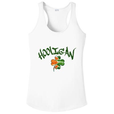 Hooligan Irish Flag St Patricks Day Ladies PosiCharge Competitor Racerback Tank