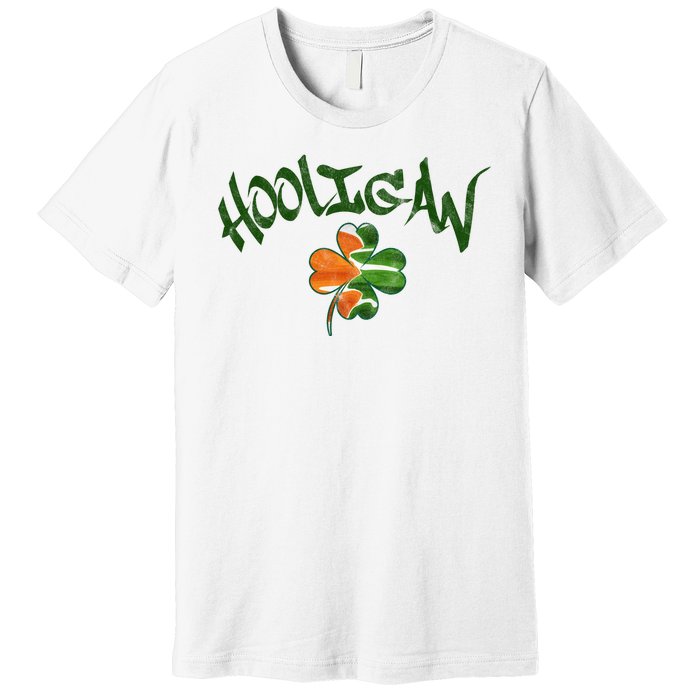 Hooligan Irish Flag St Patricks Day Premium T-Shirt