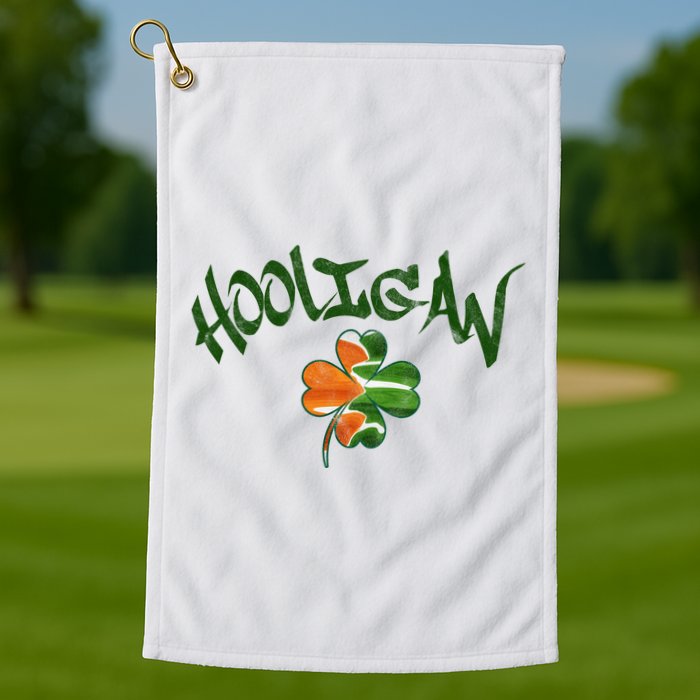 Hooligan Irish Flag St Patricks Day Golf Towel