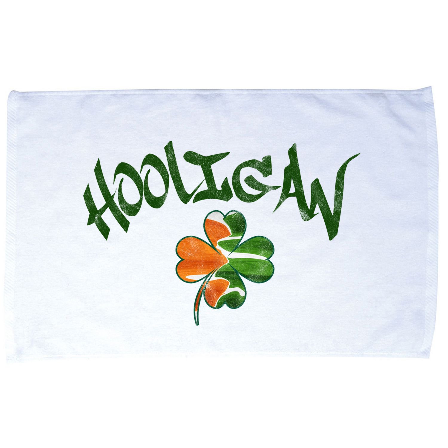 Hooligan Irish Flag St Patricks Day Microfiber Hand Towel