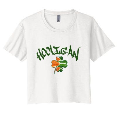 Hooligan Irish Flag St Patricks Day Crop Top