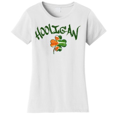 Hooligan Irish Flag St Patricks Day Women's T-Shirt