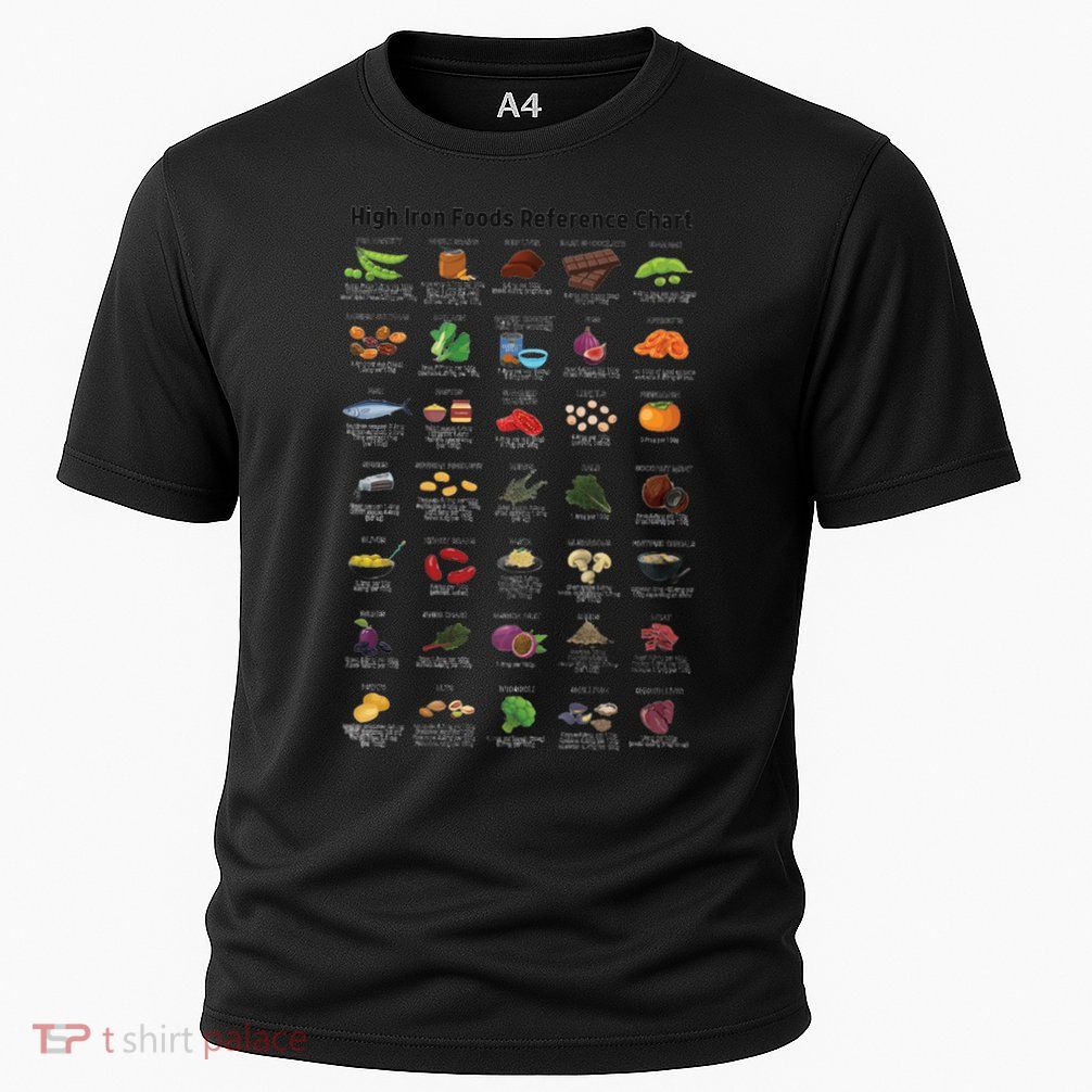 High Irons Food Reference Chart Cooling Performance Crew T-Shirt