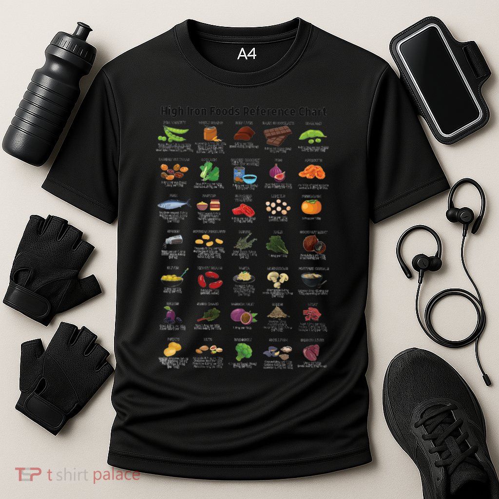 High Irons Food Reference Chart Cooling Performance Crew T-Shirt