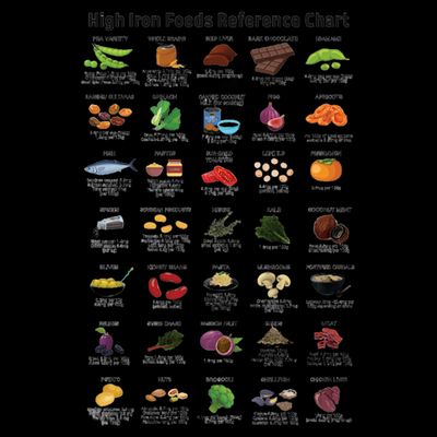 High Irons Food Reference Chart T-Shirt