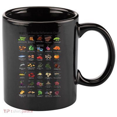 High Irons Food Reference Chart 11oz C Handle Ceramic Mug
