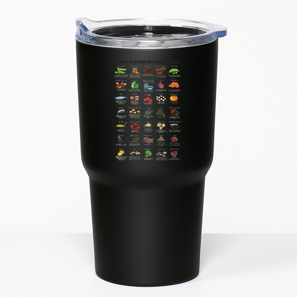 High Irons Food Reference Chart Tumbler