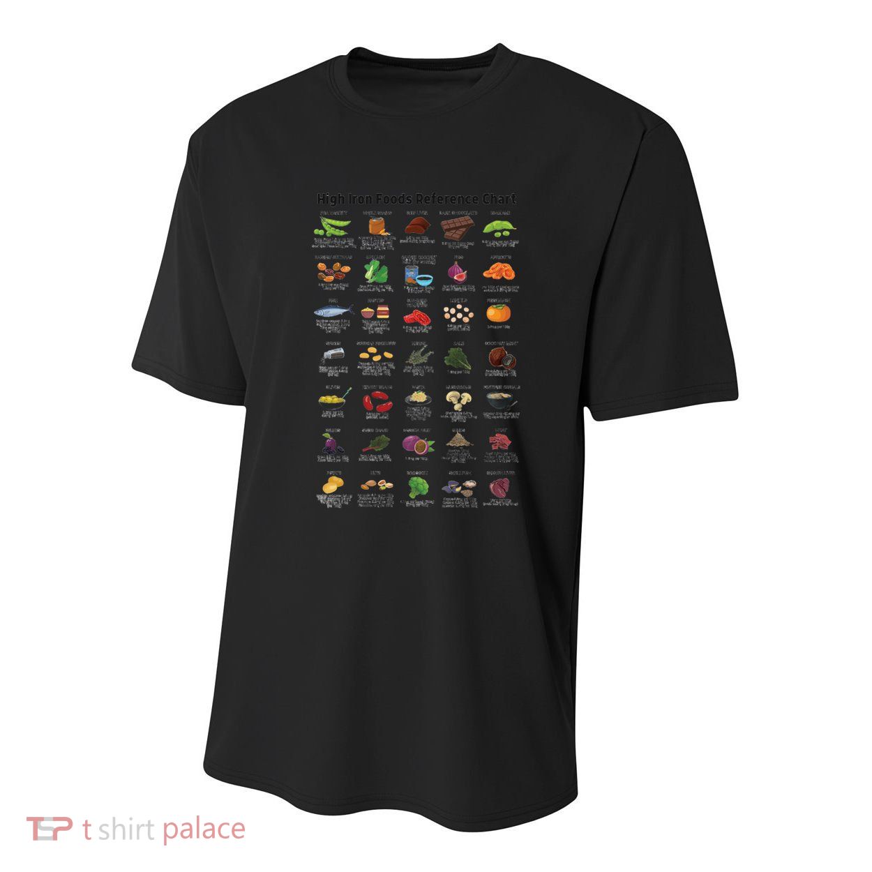 High Irons Food Reference Chart Youth Performance Sprint T-Shirt