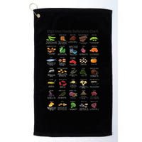 High Irons Food Reference Chart Golf Towel