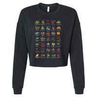 High Irons Food Reference Chart Cropped Pullover Crew