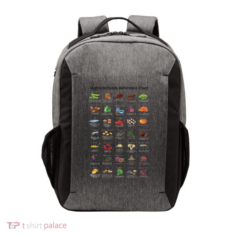 High Irons Food Reference Chart Vector Backpack