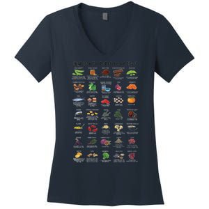 High Irons Food Reference Chart Women's V-Neck T-Shirt