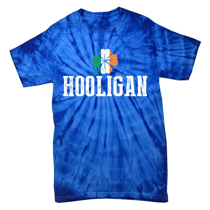 Hooligan Irish Flag Clover Leaf Leprechaun St Patrick's Day Funny Gift Tie-Dye T-Shirt