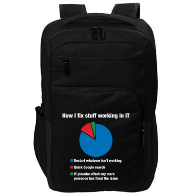 How I Fix Stuff Working In It Tech Support Geek Nerd Gift Cute Gift Impact Tech Backpack