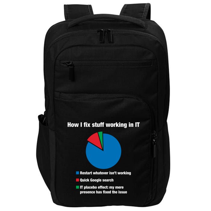 How I Fix Stuff Working In It Tech Support Geek Nerd Gift Cute Gift Impact Tech Backpack