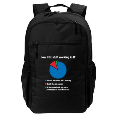 How I Fix Stuff Working In It Tech Support Geek Nerd Gift Cute Gift Backpack