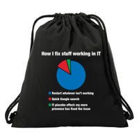 How I Fix Stuff Working In It Tech Support Geek Nerd Gift Cute Gift Drawstring Bag