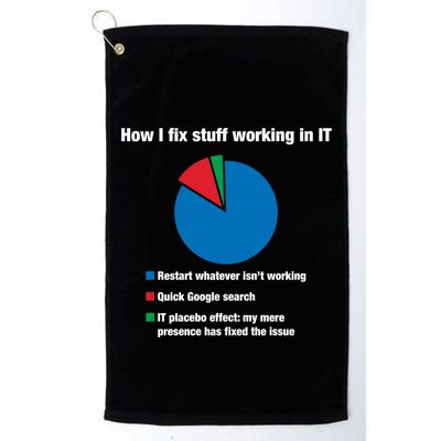 How I Fix Stuff Working In It Tech Support Geek Nerd Gift Cute Gift Golf Towel