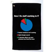 How I Fix Stuff Working In It Tech Support Geek Nerd Gift Cute Gift Golf Towel