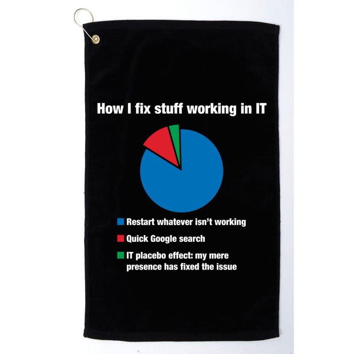 How I Fix Stuff Working In It Tech Support Geek Nerd Gift Cute Gift Golf Towel