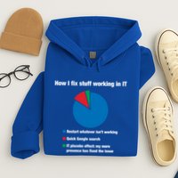 How I Fix Stuff Working In It Tech Support Geek Nerd Gift Cute Gift Hoodie