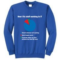 How I Fix Stuff Working In It Tech Support Geek Nerd Gift Cute Gift Sweatshirt