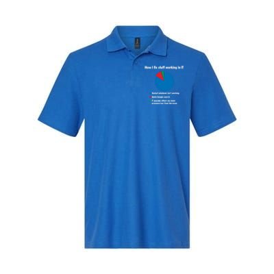 How I Fix Stuff Working In It Tech Support Geek Nerd Gift Cute Gift Softstyle Adult Sport Polo