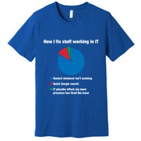 How I Fix Stuff Working In It Tech Support Geek Nerd Gift Cute Gift Premium T-Shirt