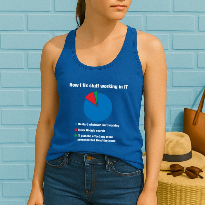 How I Fix Stuff Working In It Tech Support Geek Nerd Gift Cute Gift Womens Tank Top