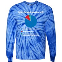 How I Fix Stuff Working In It Tech Support Geek Nerd Gift Cute Gift Tie-Dye Long Sleeve Shirt