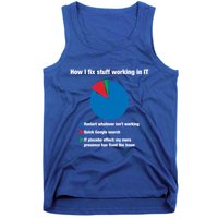 How I Fix Stuff Working In It Tech Support Geek Nerd Gift Cute Gift Tank Top