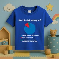 How I Fix Stuff Working In It Tech Support Geek Nerd Gift Cute Gift Toddler T-Shirt
