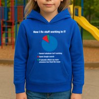 How I Fix Stuff Working In It Tech Support Geek Nerd Gift Cute Gift Kids Hoodie