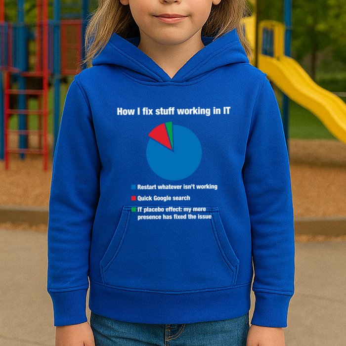 How I Fix Stuff Working In It Tech Support Geek Nerd Gift Cute Gift Kids Hoodie