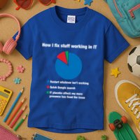 How I Fix Stuff Working In It Tech Support Geek Nerd Gift Cute Gift Kids T-Shirt