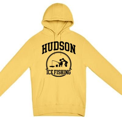 Hudson Ice Fishing Premium Pullover Hoodie