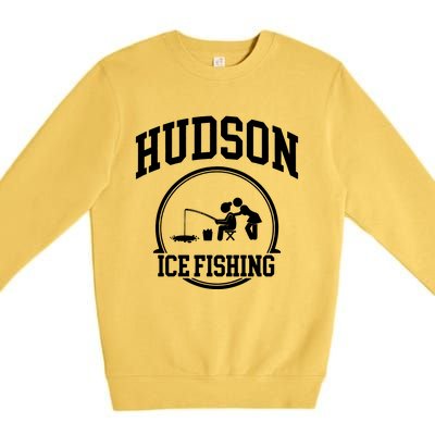 Hudson Ice Fishing Premium Crewneck Sweatshirt