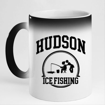 Hudson Ice Fishing 11oz Black Color Changing Mug