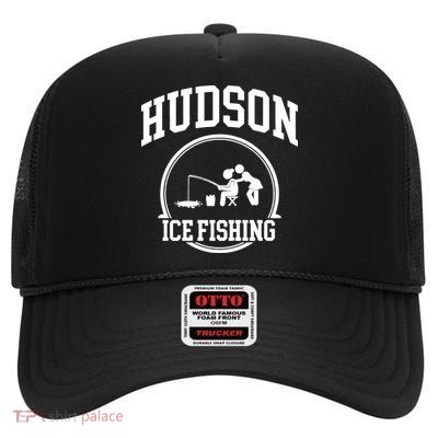 Hudson Ice Fishing High Crown Mesh Back Trucker Hat