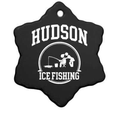 Hudson Ice Fishing Ceramic Star Ornament